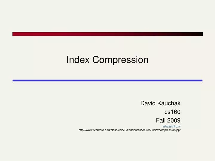 index compression