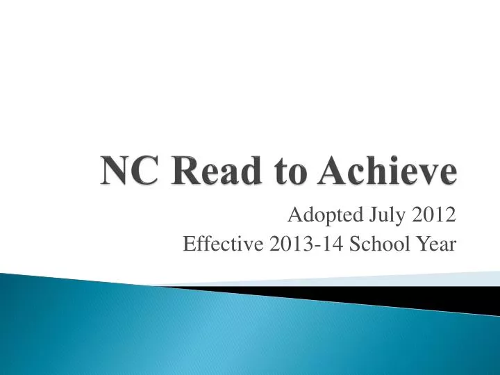 nc read to achieve