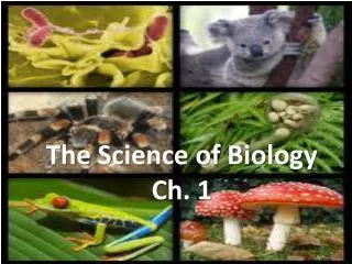 The Science of Biology Ch. 1