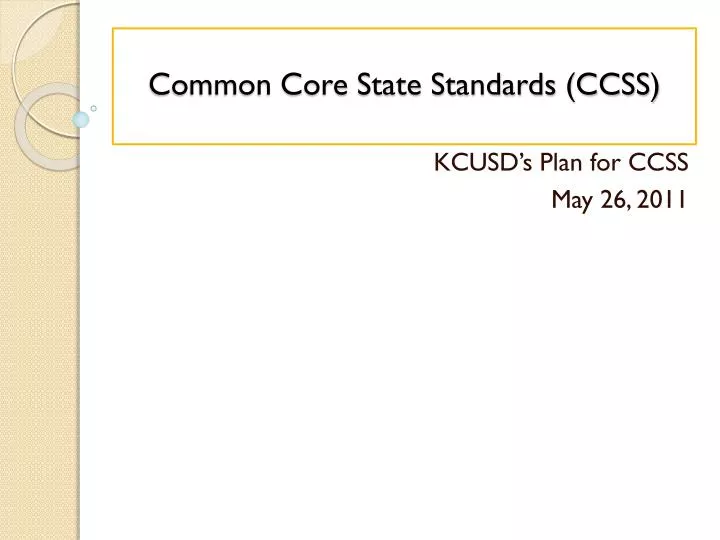 common core state standards ccss