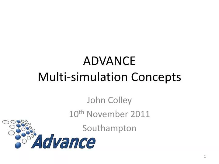 advance multi simulation concepts