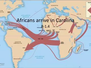 Africans arrive in Carolina