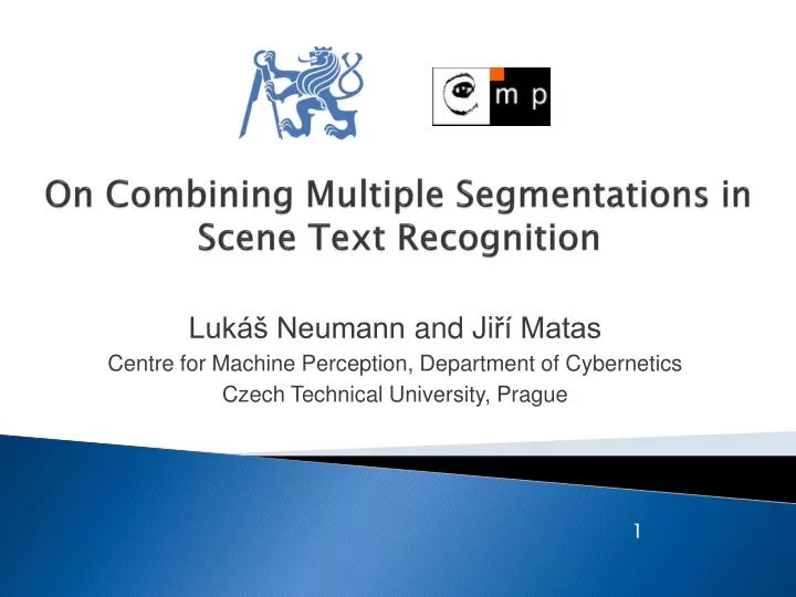 on combining multiple segmentations in scene text recognition