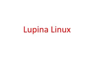 Lupina Linux