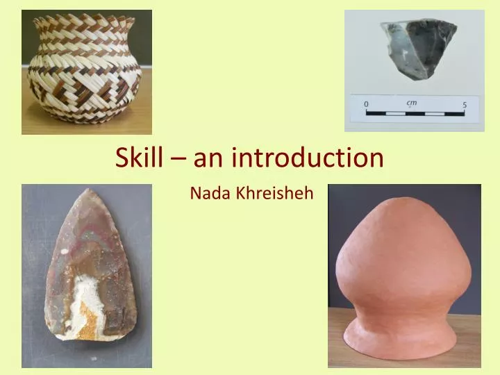 skill an introduction