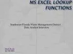 MS Excel Lookup Functions - slide 1