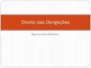 direito das obriga es