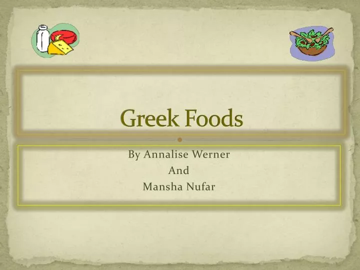 greek foods