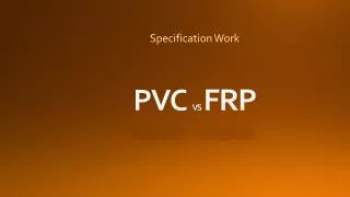 PVC VS FRP