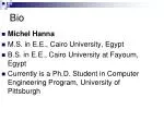 Bio - slide 1