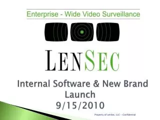 Internal Software &amp; New Brand Launch 9/15/2010