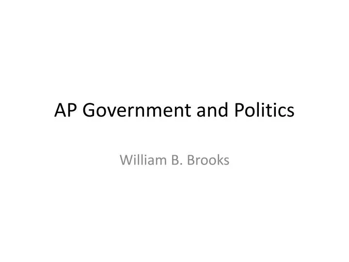 ap government and politics