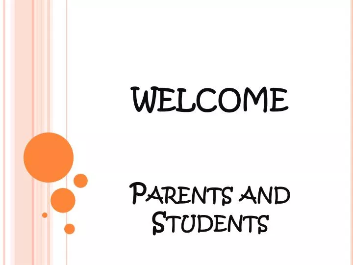 welcome parents and students