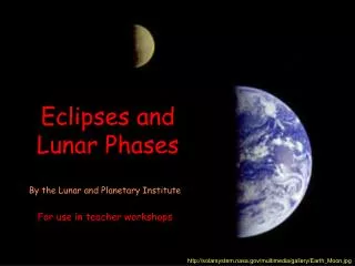 Eclipses and Lunar Phases