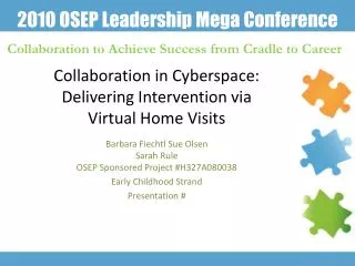 Collaboration in Cyberspace: Delivering Intervention via Virtual Home Visits