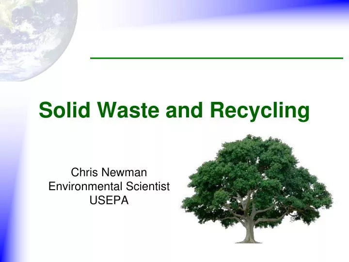 solid waste and recycling