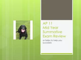 AP 11 Mid Year Summative Exam Review