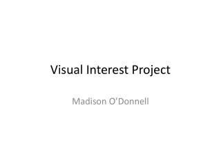 Visual Interest Project