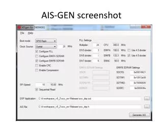 AIS-GEN screenshot