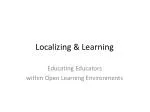 Localizing &amp; Learning - slide 1