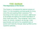 The Importance of the Quran - slide 1