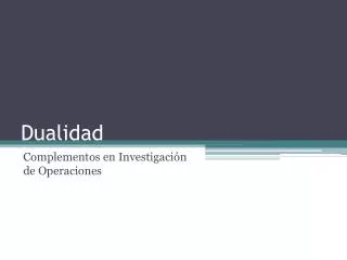 dualidad