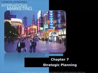 Chapter 7 Strategic Planning