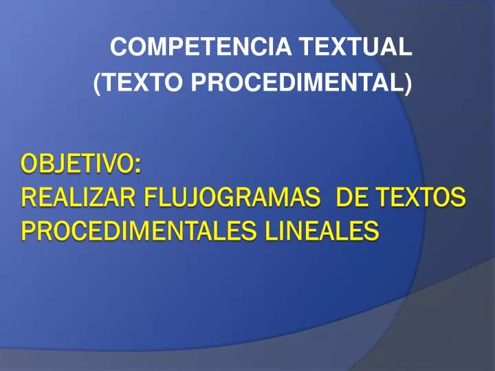 competencia textual texto procedimental