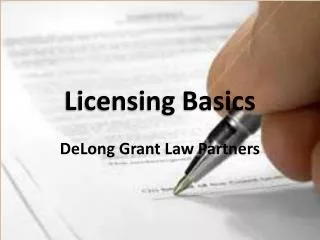 Licensing Basics