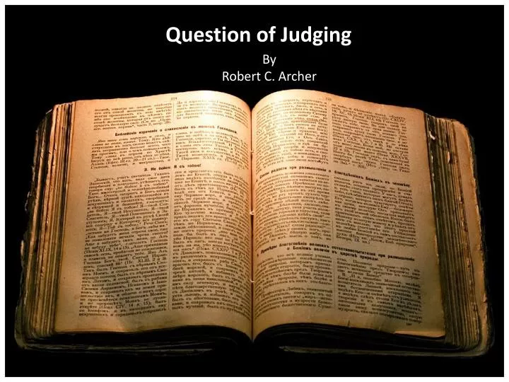 question of judging