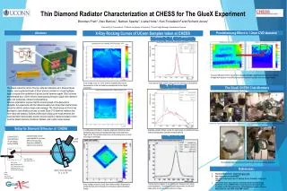 Thin Diamond Radiator Characterization at CHESS for The GlueX Experiment