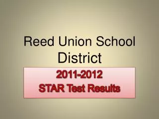 Reed Union School District