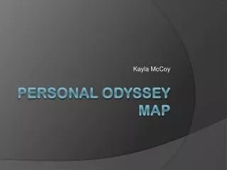 Personal Odyssey Map