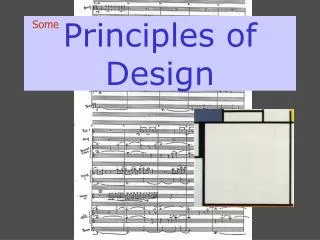 Principles of Design