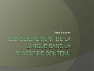 dena boucher