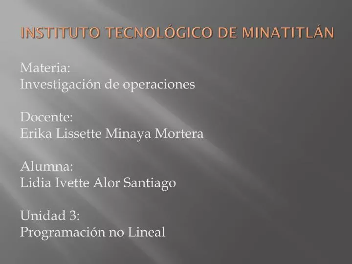 instituto tecnol gico de minatitl n