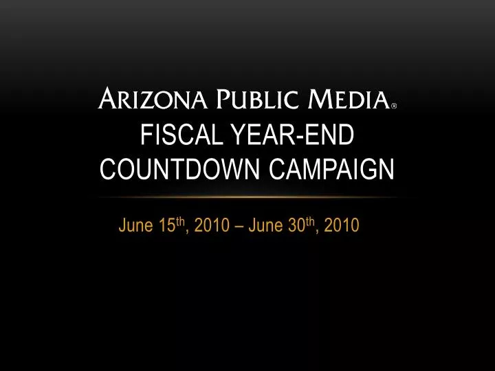 fiscal year end countdown campaign