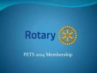 PETS 2014 Membership
