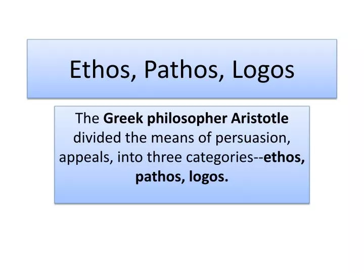 Ethos, Pathos, Logos :: Hyperlink