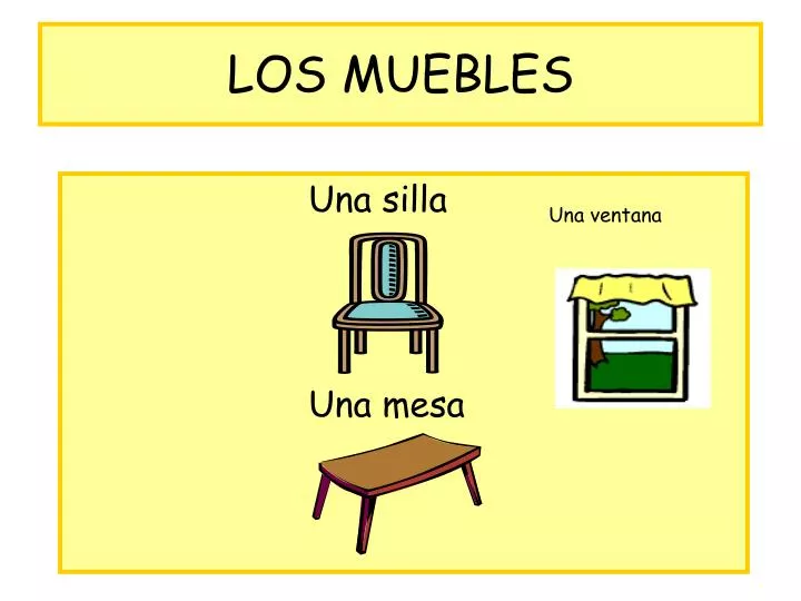 los muebles