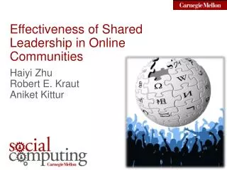 Effectiveness of Shared Leadership in Online Communities