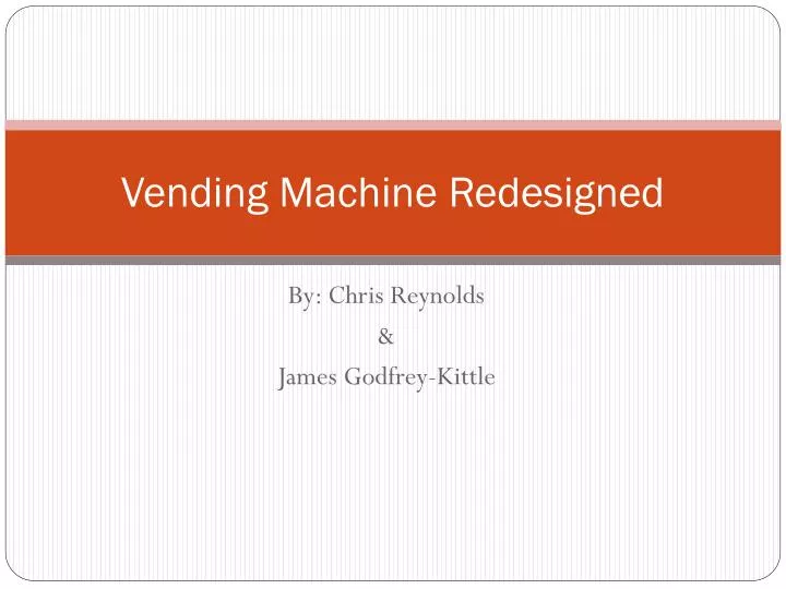 vending machine redesigned