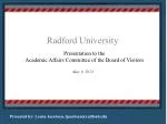 Radford University - slide 1