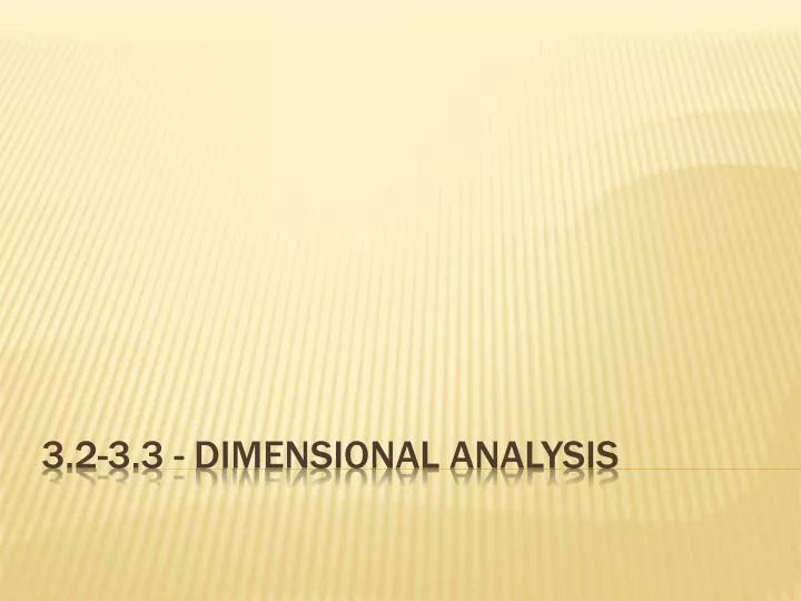 3 2 3 3 dimensional analysis