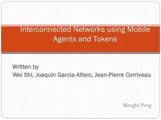 Searching for a Black Hole in Interconnected Networks using Mobile Agents and Tokens