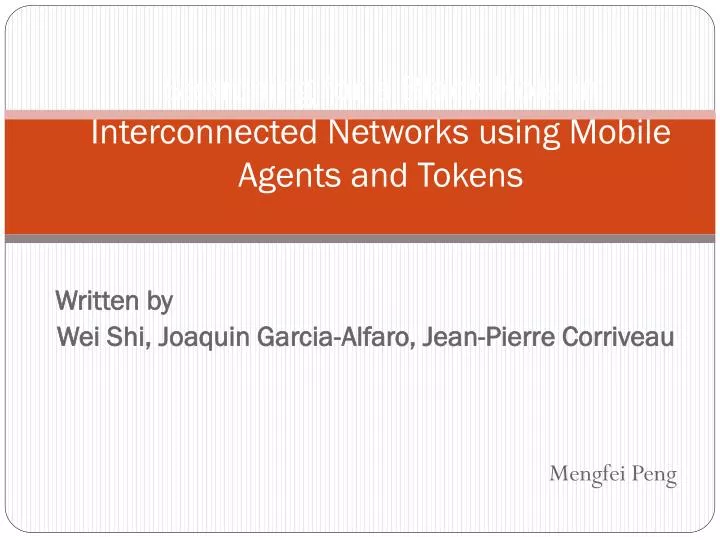 searching for a black hole in interconnected networks using mobile agents and tokens