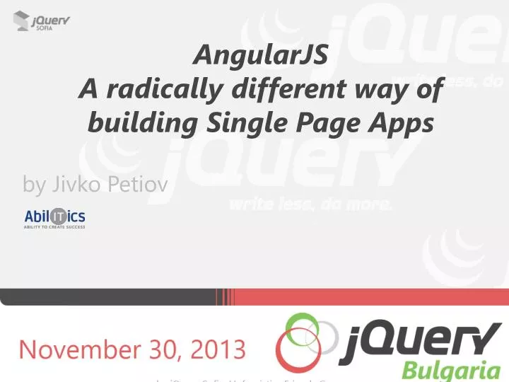 angularjs a radically different way of building single page apps