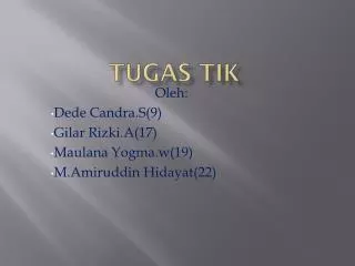 tugas tik