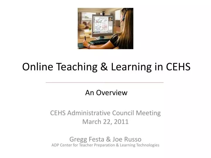 online teaching learning in cehs an overview