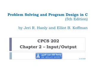 Problem Solving and Program Design in C (5th Edition) by Jeri R. Hanly and Elliot B. Koffman